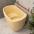 Ofuro 1200mm Extra Height Japanese Soaking Freestanding Bath with Seat, Matte Vanilla Beige - SPECIAL EDITION