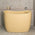 Ofuro 1200mm Extra Height Japanese Soaking Bath with Seat, Matte Vanilla Beige - SPECIAL EDITION