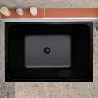 Cubix Extra Height 1000mm Japanese Soaking Bathtub, Matte Black