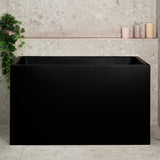 Cubix Extra Height 1100mm Japanese Soaking Bathtub, Matte Black