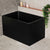Cubix Extra Height 1100mm Japanese Soaking Bathtub, Matte Black