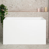 Cubix Extra Height 1100mm Japanese Soaking Bathtub, Matte White
