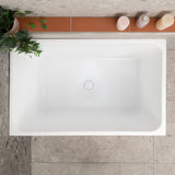 Cubix Extra Height 1100mm Japanese Soaking Bathtub, Matte White