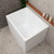 Hicube Multifit 1000mm Japanese Freestanding Bathtub with Seat, Matte White