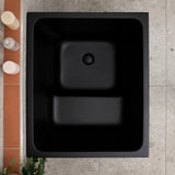 Hicube Multifit 900mm Japanese Soaking Freestanding Bath with Seat, Matte Black