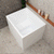 Hicube Multifit 900mm Japanese Freestanding Bathtub with Seat, Matte White
