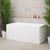 Cubix 1400mm Square Multifit Freestanding Bath, Matte White