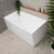 Cubix Square 1500mm Multifit Freestanding Bath, Matte White