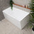 Cubix 1500mm Square Multifit Freestanding Bath, Gloss White