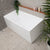 Cubix Square 1500mm Multifit Freestanding Bath, Matte White