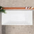 Cubix Square 1600mm Multifit Freestanding Bath, Matte White
