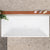Cubix Square 1700mm Multifit Freestanding Bath, Matte White