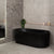 Brighton Groove 1700mm Fluted Oval Freestanding Bath, Matte Black *Clearance Stock*