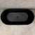 Brighton Groove 1700mm Fluted Oval Freestanding Bath, Matte Black *Clearance Stock*