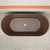 Agora Groove 1700mm Fluted Oval Freestanding Bath, Matte Chocolate Brown - SPECIAL EDITION