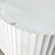 Agora Groove 1700mm Fluted Oval Freestanding Bath, Matte White