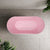 Agora Groove 1700mm Fluted Oval Freestanding Bath, Matte Pink - SPECIAL EDITION