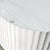 Agora Groove 1500mm Fluted Oval Freestanding Bath, Matte White
