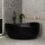 Wave Oval 1600mm Wide Freestanding Bath, Matte Black