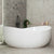 Wave Oval 1800mm Wide Freestanding Bath, Gloss White
