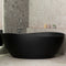 Nami Oval 1800mm Wide Freestanding Bath, Matte Black
