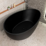 **Clearance Stock** Nami Oval 1800mm Wide Freestanding Bath, Matte Black