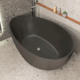 **Clearance Stock** Nami Oval 1800mm Wide Freestanding Bath, Matte Charcoal Grey - SPECIAL EDITION