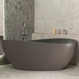 **Clearance Stock** Nami Oval 1800mm Wide Freestanding Bath, Matte Charcoal Grey - SPECIAL EDITION