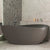 Nami Oval 1800mm Wide Freestanding Bath, Matte Charcoal Grey - SPECIAL EDITION
