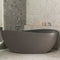 Nami Oval 1800mm Wide Freestanding Bath, Matte Charcoal Grey - SPECIAL EDITION