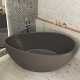**Clearance Stock** Nami Oval 1800mm Wide Freestanding Bath, Matte Charcoal Grey - SPECIAL EDITION