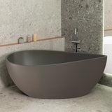 **Clearance Stock** Nami Oval 1800mm Wide Freestanding Bath, Matte Charcoal Grey - SPECIAL EDITION