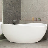 **Clearance Stock** Nami Oval 1800mm Wide Freestanding Bath, Gloss White