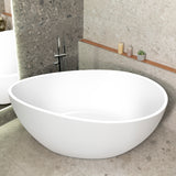 **Clearance Stock** Nami Oval 1800mm Wide Freestanding Bath, Gloss White