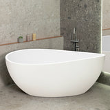 **Clearance Stock** Nami Oval 1800mm Wide Freestanding Bath, Gloss White