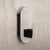 Pill Oval 400mm x 900mm Mirrored Shaving Cabinet, Matte Black