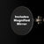 Pill Oval 500mm x 1000mm Mirrored Shaving Cabinet, Matte Black