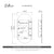 Pill Oval 600mm x 1200mm Mirrored Shaving Cabinet, Matte Black