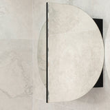 Pill Oval 900mm x 600mm Mirrored Shaving Cabinet, Matte Black