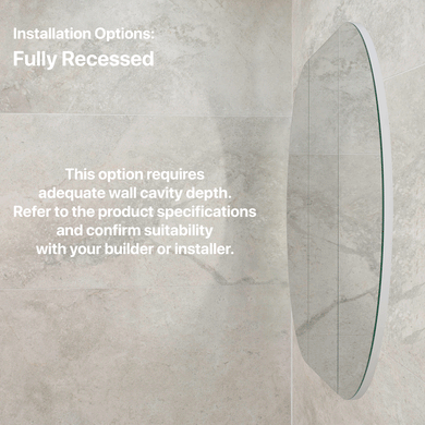 Pill Oval 1200mm x 750mm Mirrored Shaving Cabinet, Matte White