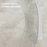 Pill Oval 1200mm x 750mm Mirrored Shaving Cabinet, Matte White