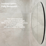 Pill Oval 1800mm x 900mm Mirrored Shaving Cabinet, Matte Black