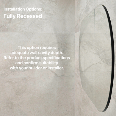Pill Oval 1800mm x 900mm Mirrored Shaving Cabinet, Matte Black