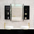 Pill Oval 1800mm x 900mm Mirrored Shaving Cabinet, Matte Black
