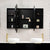 Pill Oval 1800mm x 900mm Mirrored Shaving Cabinet, Matte Black