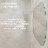 Pill Oval 1800mm x 900mm Mirrored Shaving Cabinet, Matte White