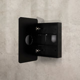 Retti Rectangular 450mm x 750mm Mirrored Shaving Cabinet, Matte Black