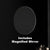 Retti Rectangular 450mm x 750mm Mirrored Shaving Cabinet, Matte Black