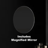 Retti Rectangular 750mm x 750mm Mirrored Shaving Cabinet, Matte Black