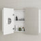 Retti Rectangular 1200mm x 750mm Mirrored Shaving Cabinet, Matte White